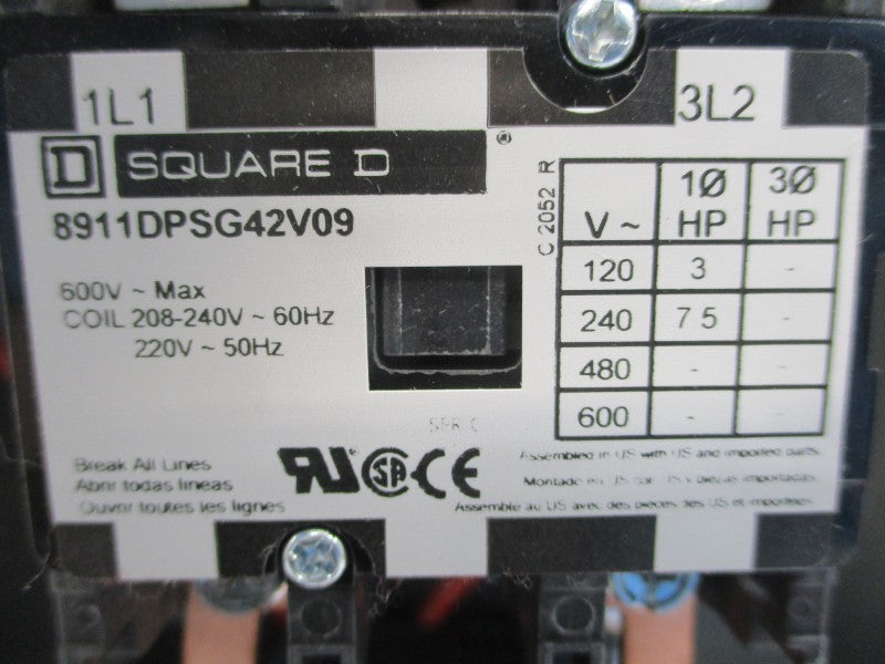 SQUARE D 8911DPSG42V09 SER. A 208-240V NSNP