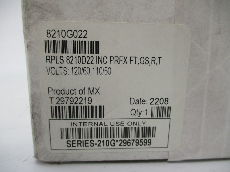 ASCO 8210G022 110/120V NSFS