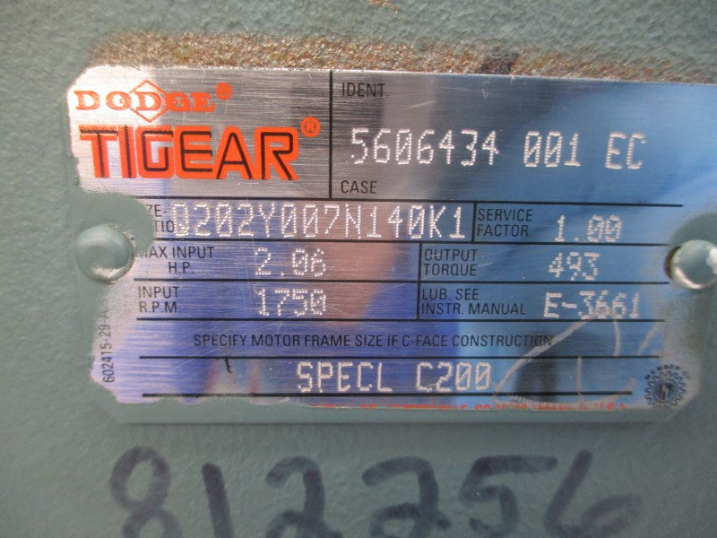 DODGE Q202Y007N140K1 UNMP