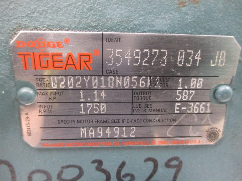 DODGE Q202Y018N056K1 3549273 UNMP