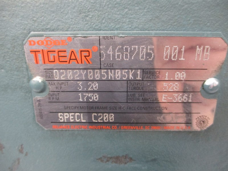 DODGE Q202Y005N05K1 5468705 UNMP