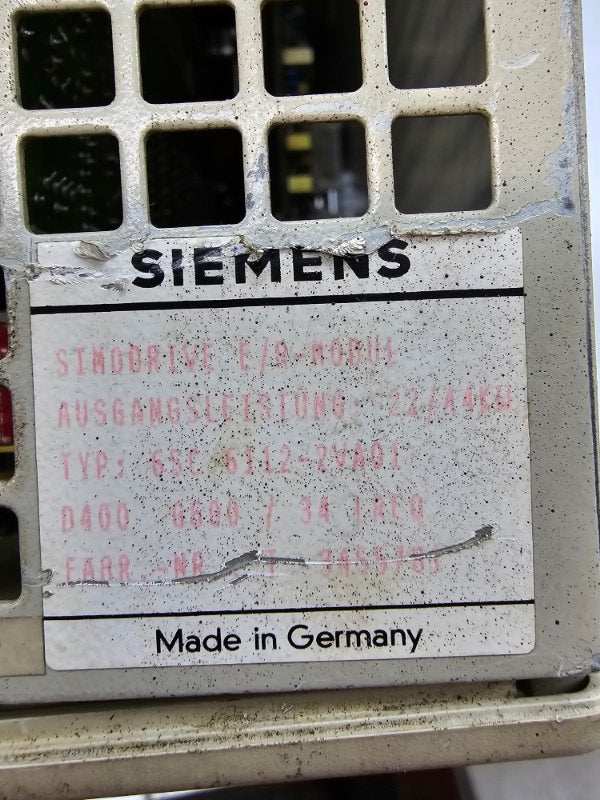 SIEMENS 6SC6112-2VA01 (AS PICTURED) UNMP