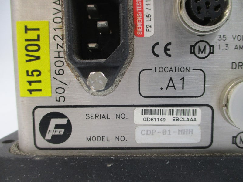 FIFE CDP-01-MHH 115V 1.3A UNMP