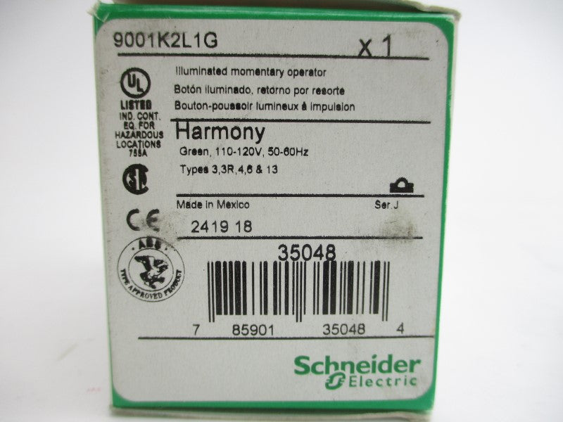 SCHNEIDER ELECTRIC 9001K2L1G SER. J 110-120V NSMP