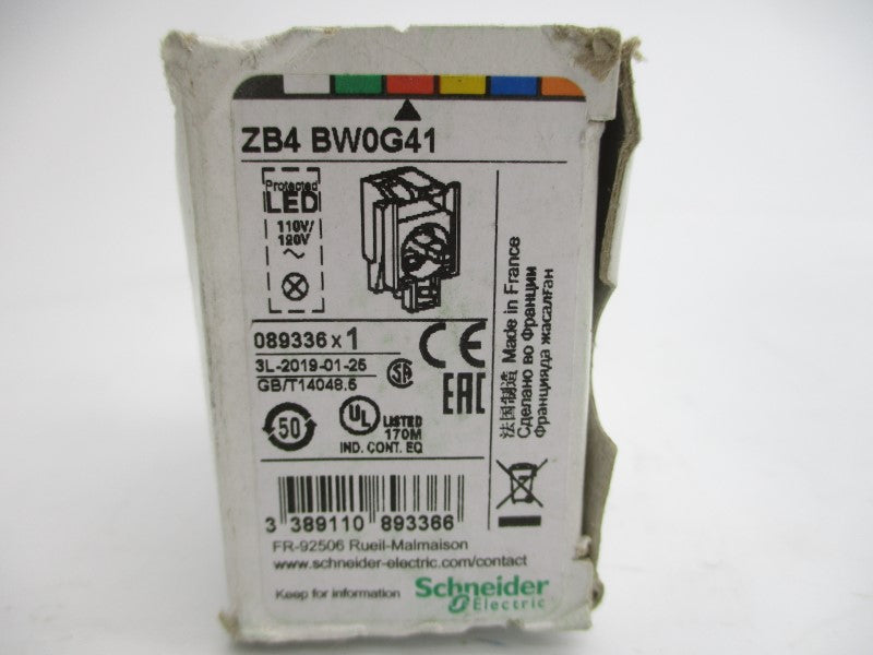 SCHNEIDER ELECTRIC ZB4BW0G41 110/120V NSMP
