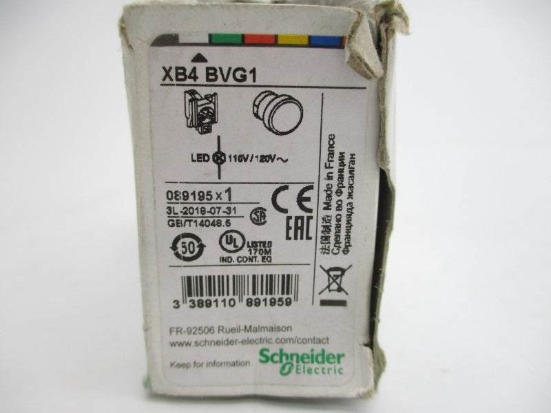 SCHNEIDER ELECTRIC XB4BVG1 110/120V NSMP