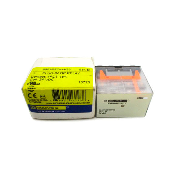 SQUARE D 8501RSD44V53 SER. D 24VDC 15A NSMP