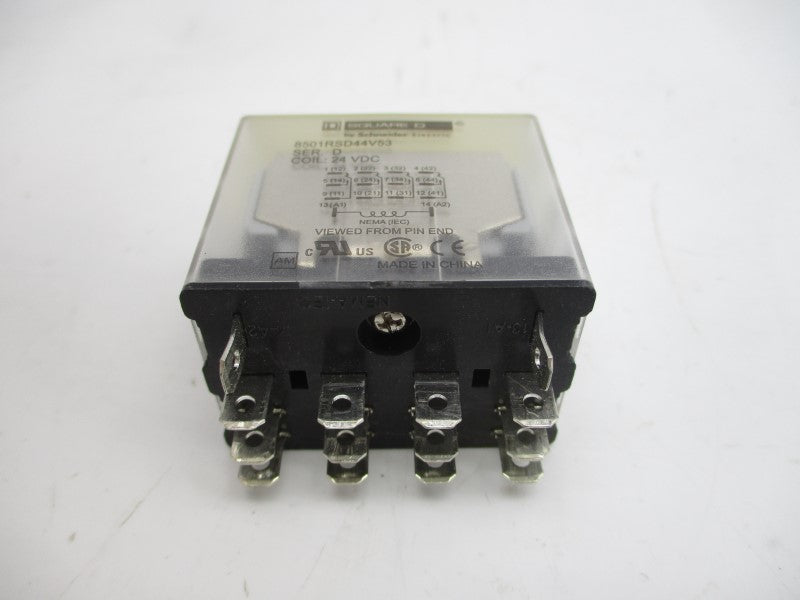 SQUARE D 8501RSD44V53 SER. D 24VDC 15A NSMP
