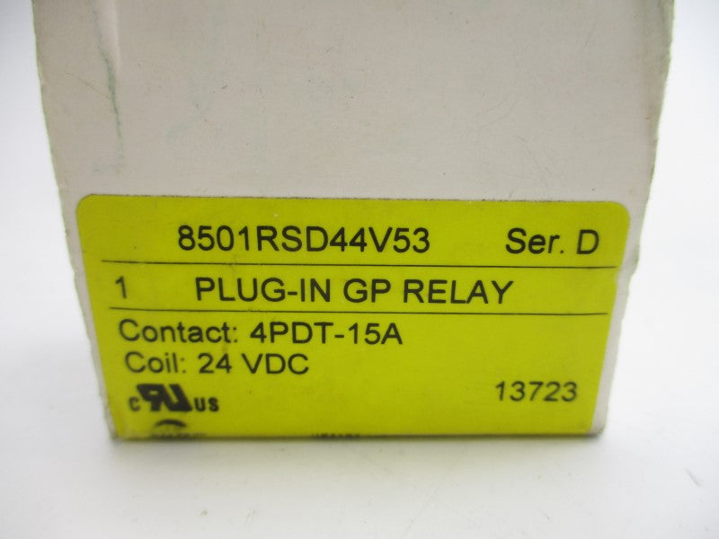 SQUARE D 8501RSD44V53 SER. D 24VDC 15A NSMP