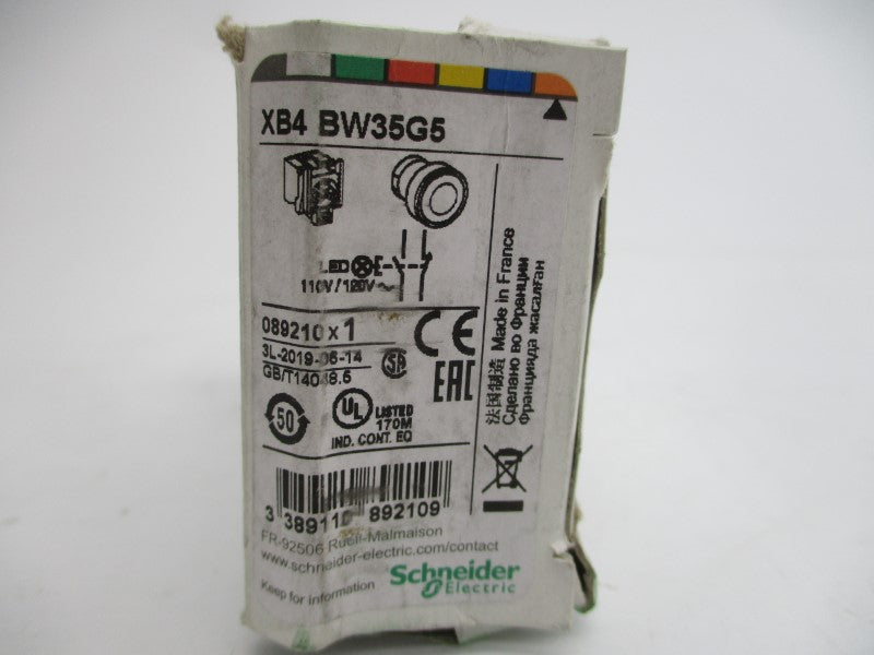 SCHNEIDER ELECTRIC XB4BW35G5 110/120V NSMP