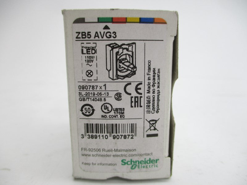 SCHNEIDER ELECTRIC ZB5AVG3 110/120V NSMP