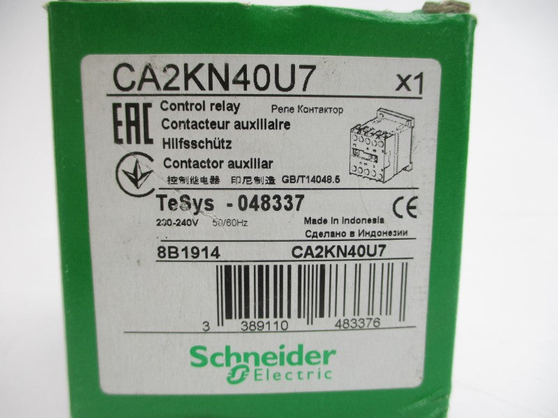 SCHNEIDER ELECTRIC CA2KN40U7 230/240V 10A NSMP