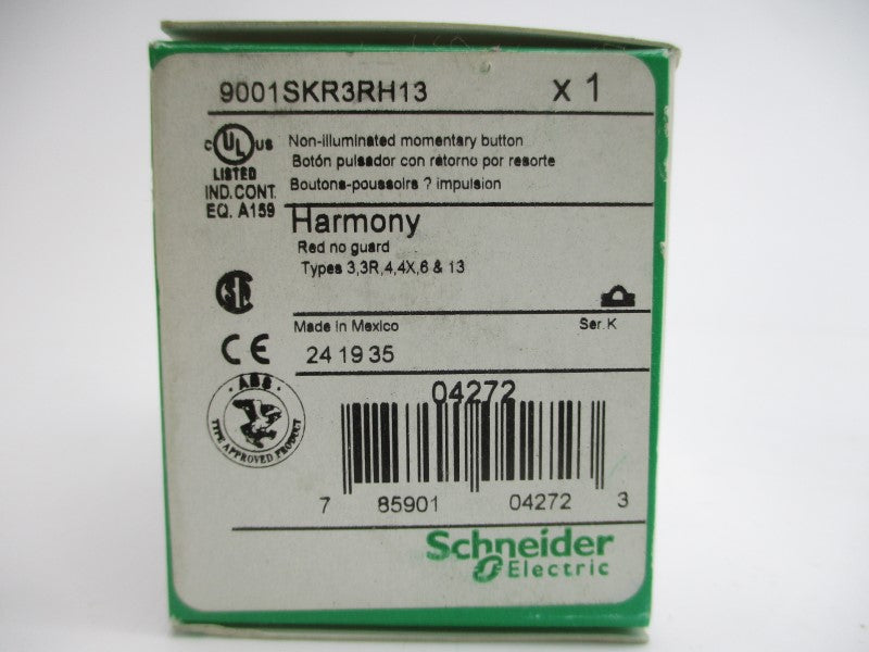 SCHNEIDER ELECTRIC 9001SKR3RH13 SER. K NSMP