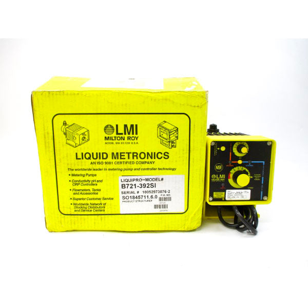 LMI MILTON ROY B721-392SI 120VAC 1.50A 100PSI NSMP