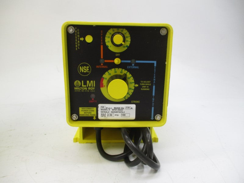 LMI MILTON ROY B721-392SI 120VAC 1.50A 100PSI NSMP