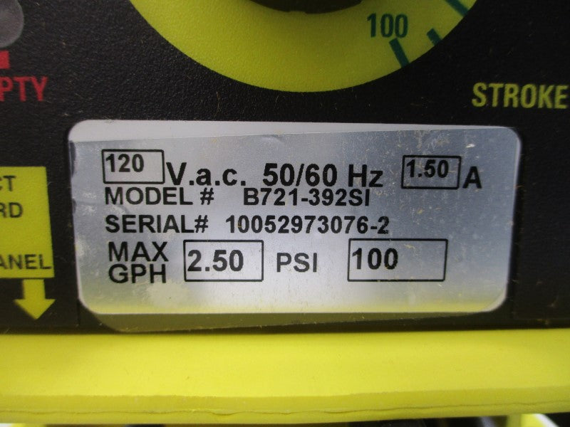 LMI MILTON ROY B721-392SI 120VAC 1.50A 100PSI NSMP