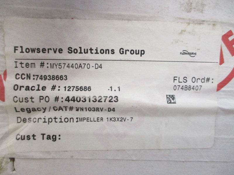 FLOWSERVE MY57440A70-D4 57440 NSMP