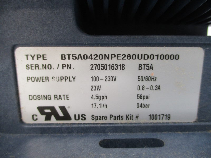 PROMINENT BT5A0420NPE260UD010000 100-230V 0.8-0.3A 58PSI NSMP