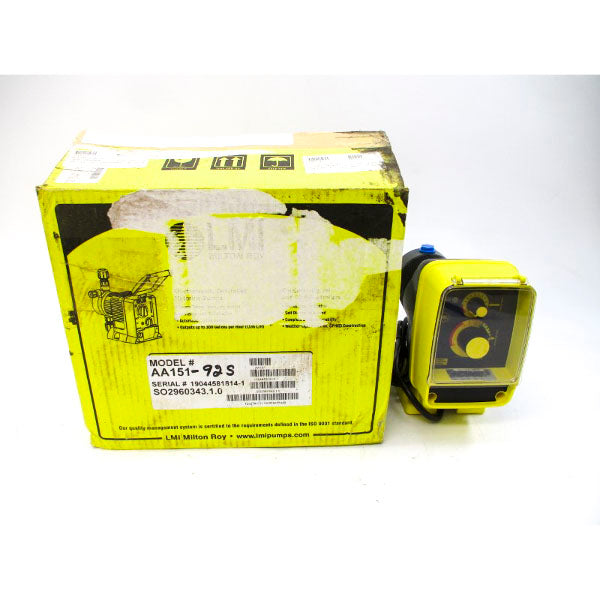 LMI MILTON ROY AA151-92S 120VAC 1.40A 110PSI NSMP