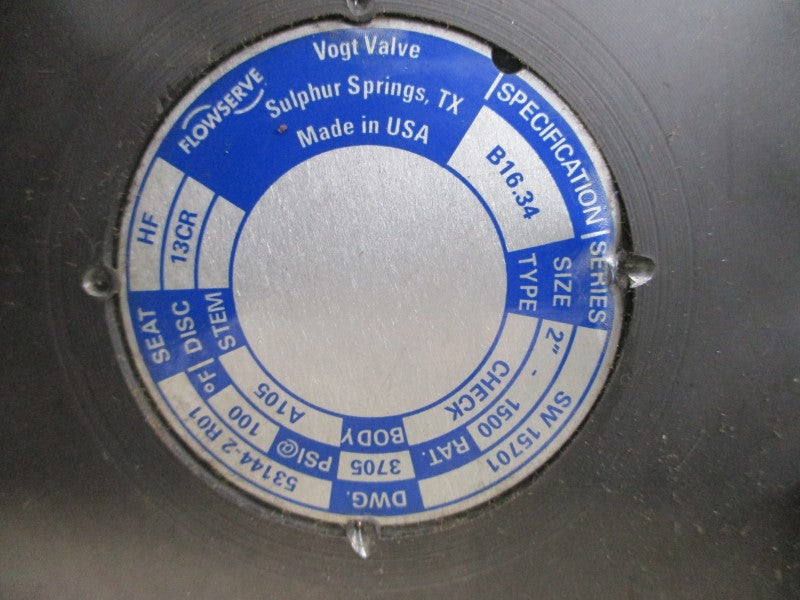 FLOWSERVE B16.34 53144-2R01 3705PSI 2" NSNP