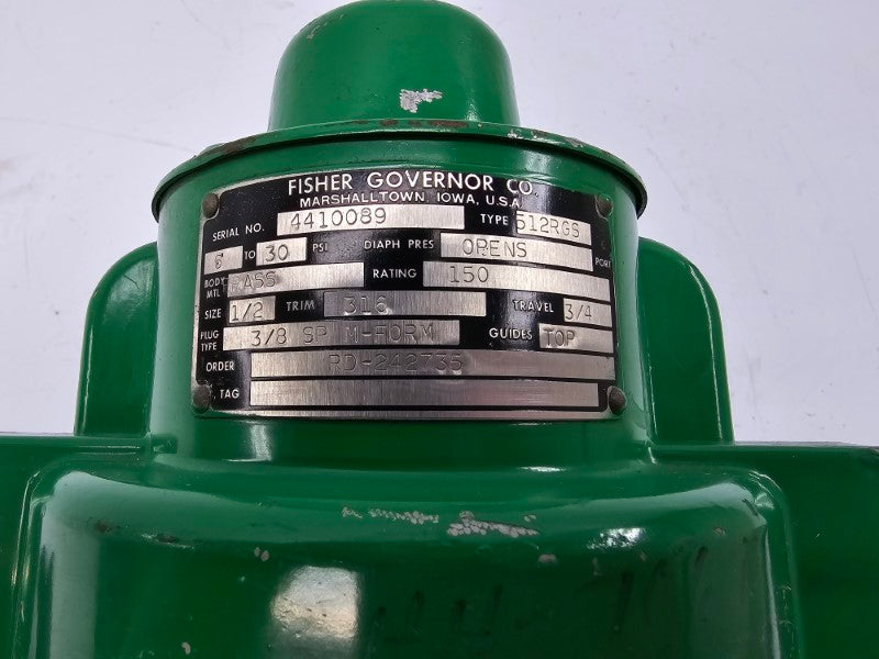 FISHER GOVERNOR 512RGS 6-30PSI 1/2" UNMP
