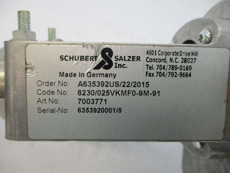 SCHUBERT & SALZER 8230/025VKMF0-9M-91 7003771 406PSI 1" (AS PICTURED) NSNP