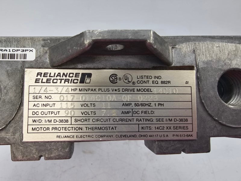 RELIANCE ELECTRIC 14C10 115VAC 11A (AS PICTURED2) UNMP