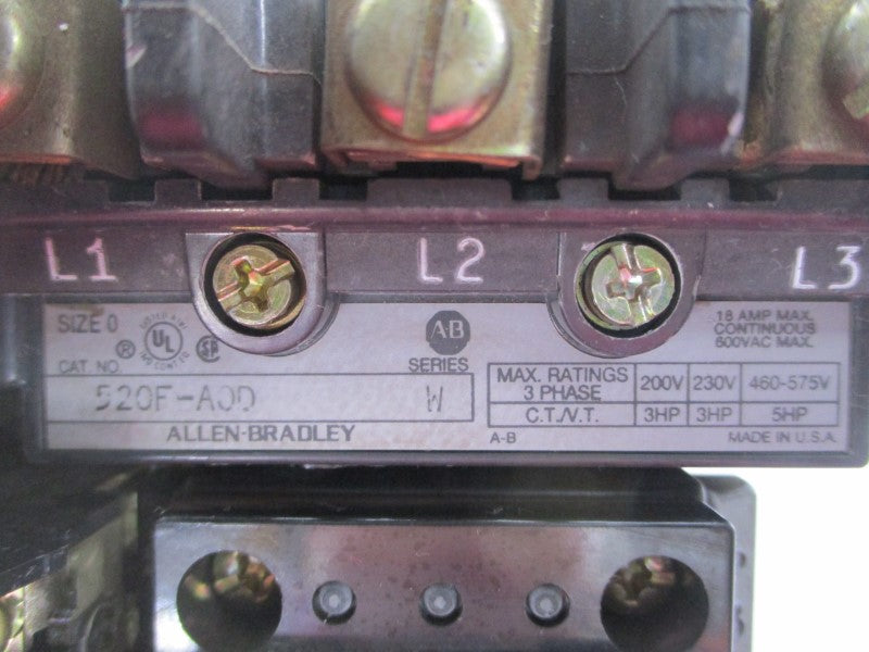 INDUSTRIAL SPARE PART 520F-AOD SER. W 110/115-120V 18A UNMP