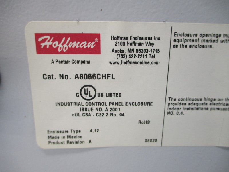 HOFFMAN A8066CHFL NSNP