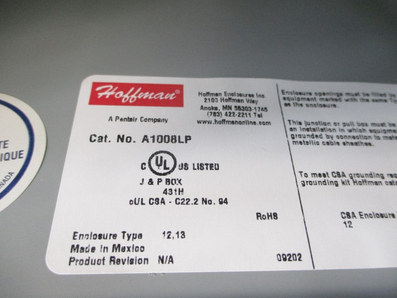 HOFFMAN A1008LP NSNP