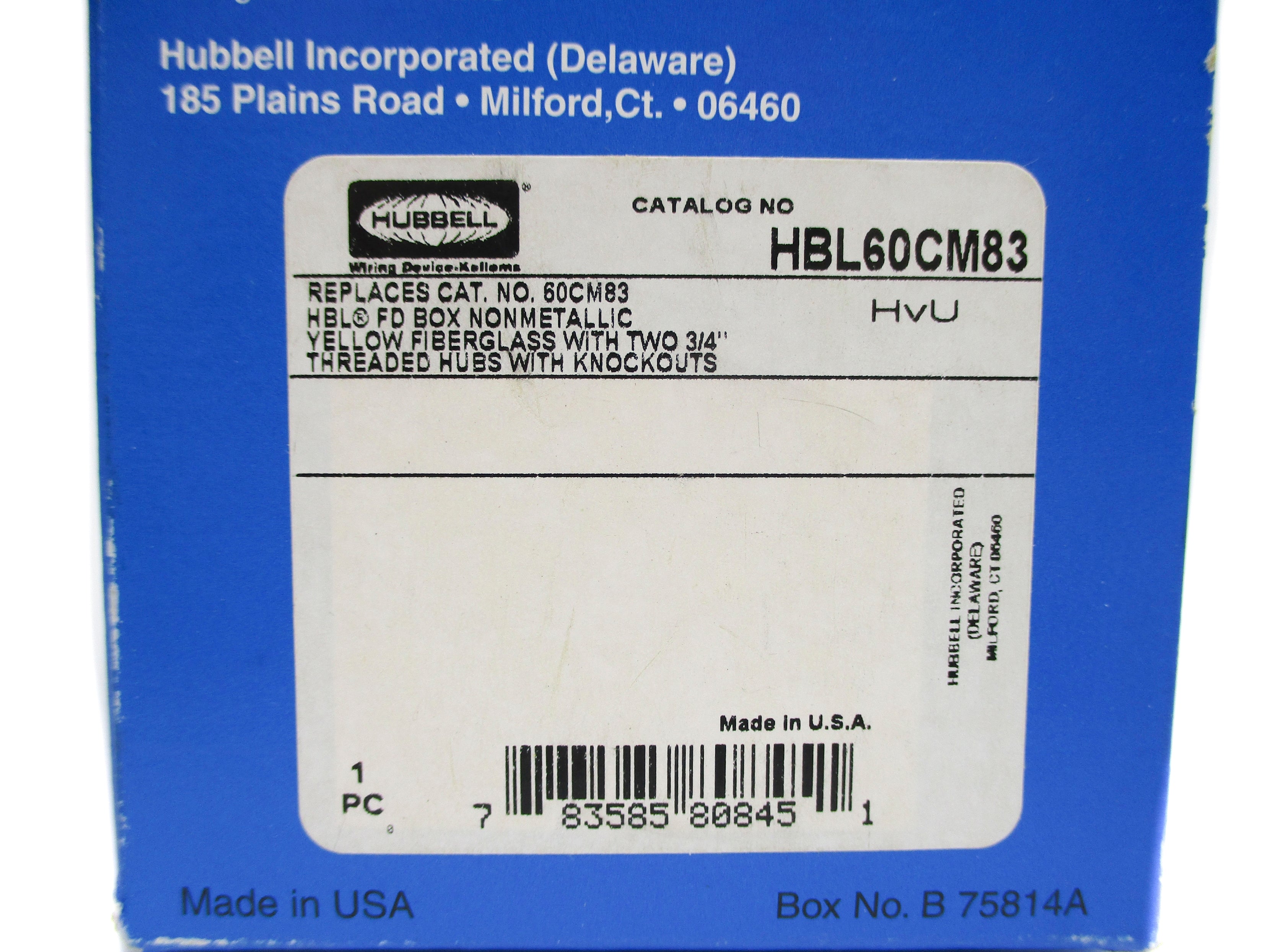HUBBELL HBL60CM83 3/4" NSMP