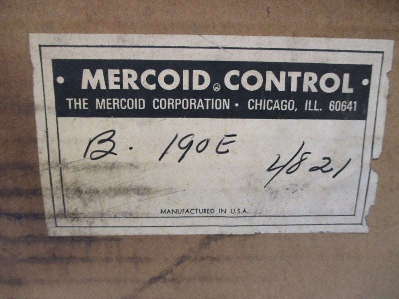 MERCOID CONTROL B190E-4821 120/240VAC 10A NSMP