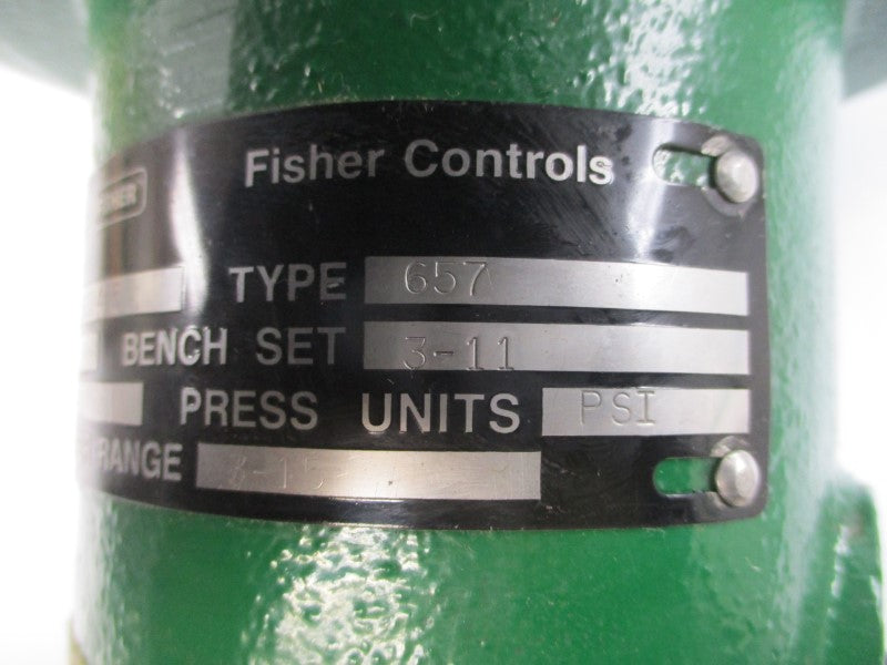 FISHER CONTROLS 657 SIZE 30 3-11PSI 3/4" NSNP