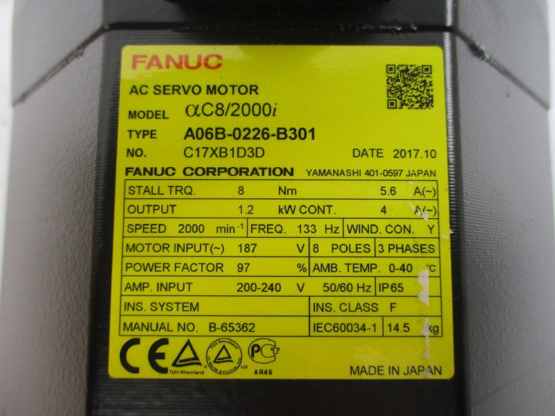 FANUC A06B-0226-B301 187VAC 5.6A NSMP
