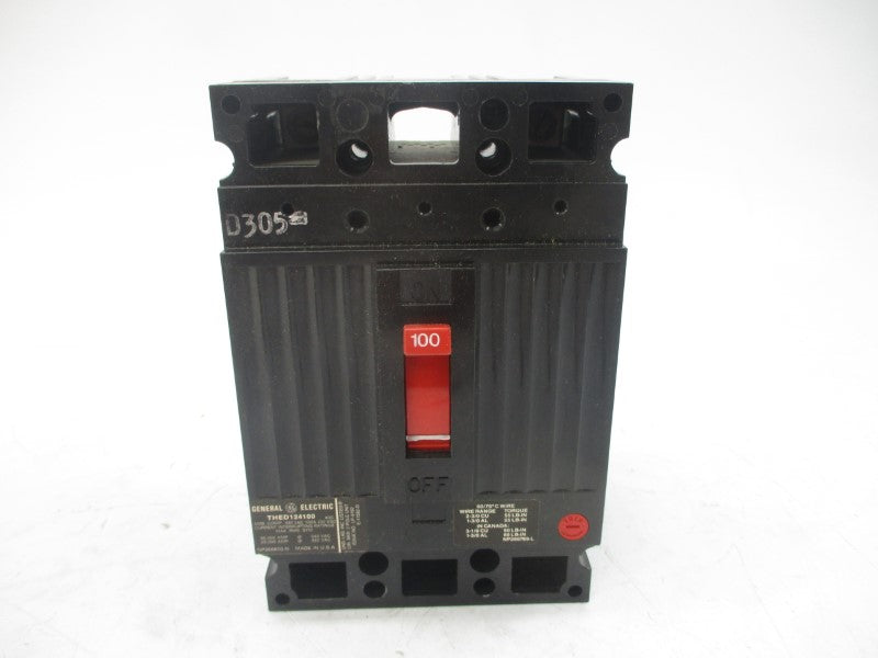 GENERAL ELECTRIC THED124100 480VAC 100A NSMP