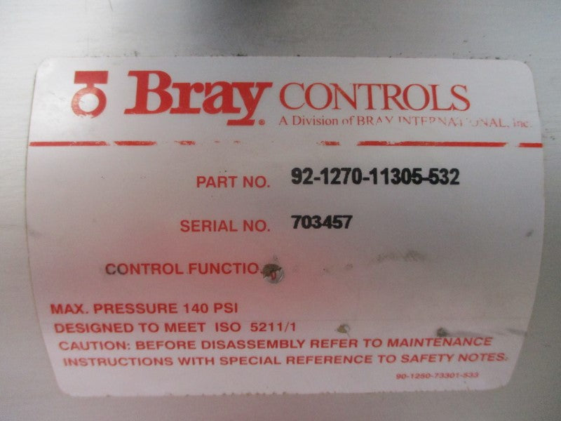 BRAY CONTROLS 92-1270-11305-532 140PSI 8" NSNP
