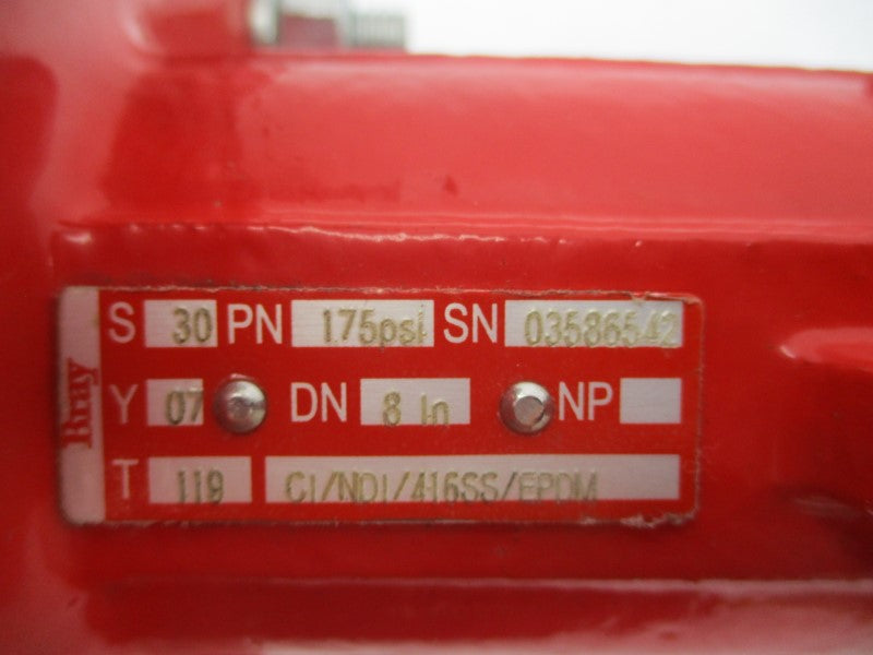 BRAY CONTROLS 92-1270-11305-532 140PSI 8" NSNP