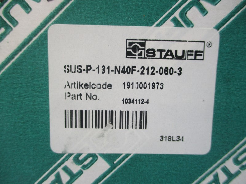 STAUFF SUS-P-131-N40F-212-060-3 1034112-4 NSMP