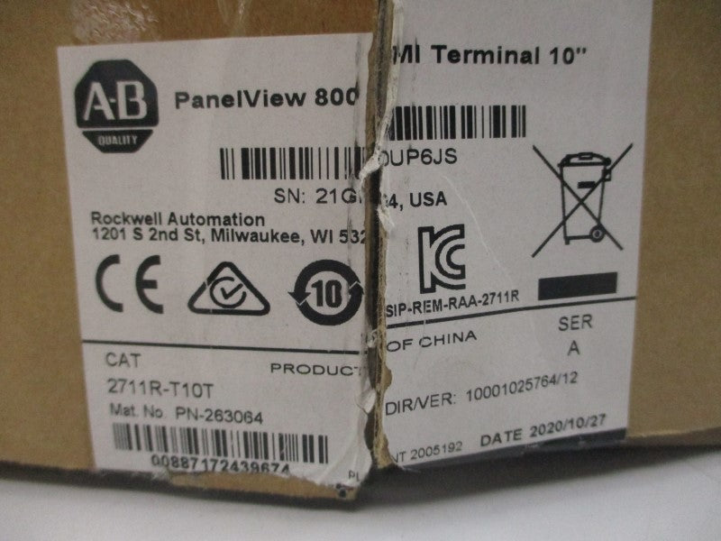 ALLEN BRADLEY 2711R-T10T SER. A 24VDC NSMP
