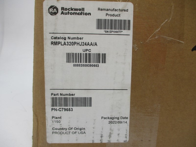 ALLEN BRADLEY MPL-A320P-HJ24AA SER. A 240VAC 9.0A REMAN
