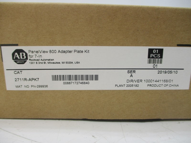 ALLEN BRADLEY 2711R-APK7 SER. A DATE: 2019 (BR/WH) NSFS