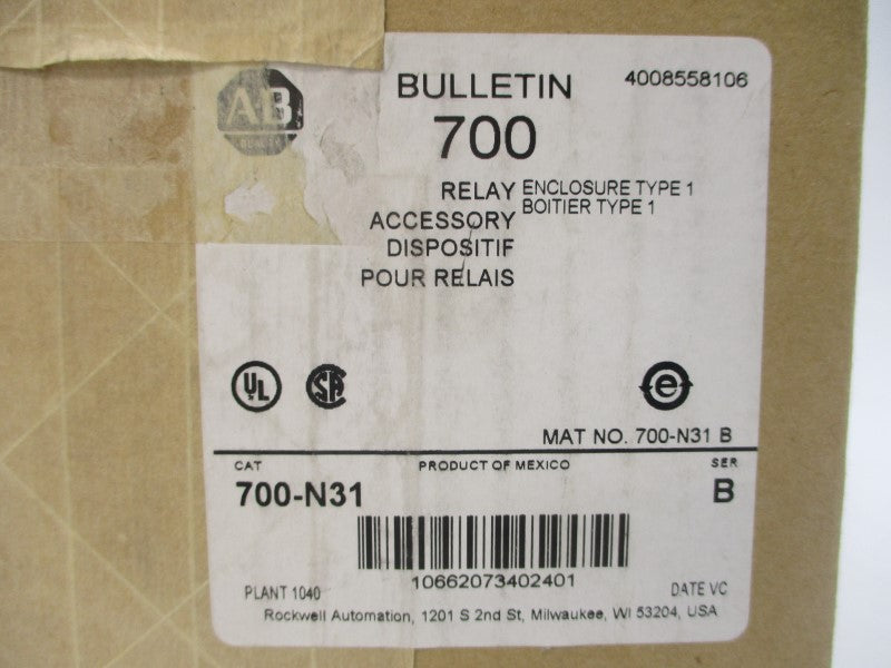 ALLEN BRADLEY 700-N31 SER. B (BR/WH) NSFS