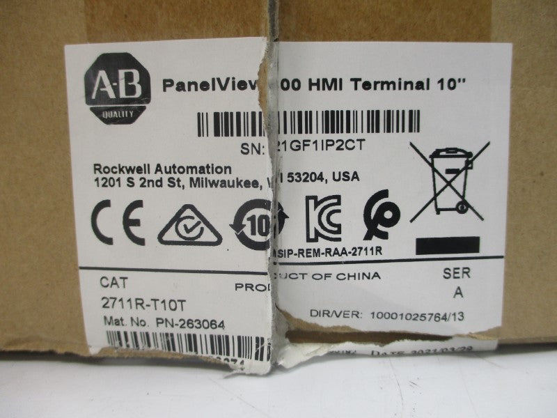 ALLEN BRADLEY 2711R-T10T SER. A 24VDC (BR/WH) REMAN