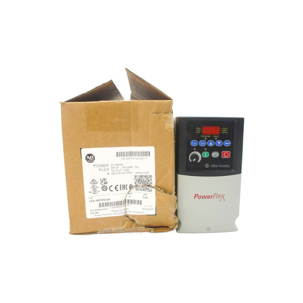 ALLEN BRADLEY 22A-A8P0N104 SER. A F/W 7.02 200-240VAC 18.0A NSMP