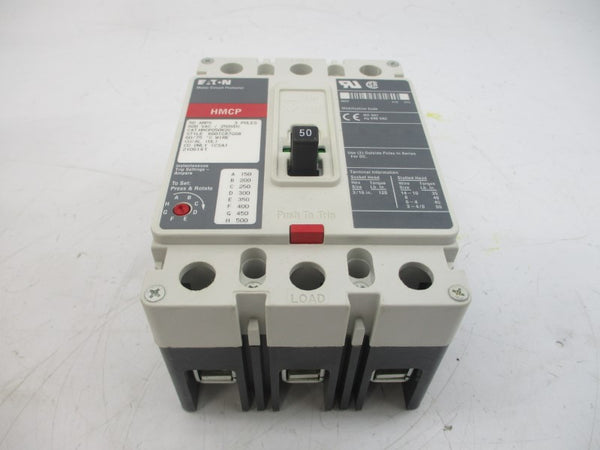 EATON HMCP050K2C 6601C87G08 SER. C 600VAC 50A NSMP