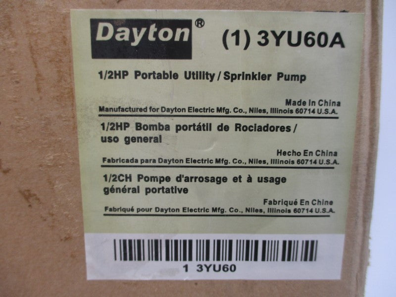 DAYTON 3YU60A 115V 6.5A NSMP