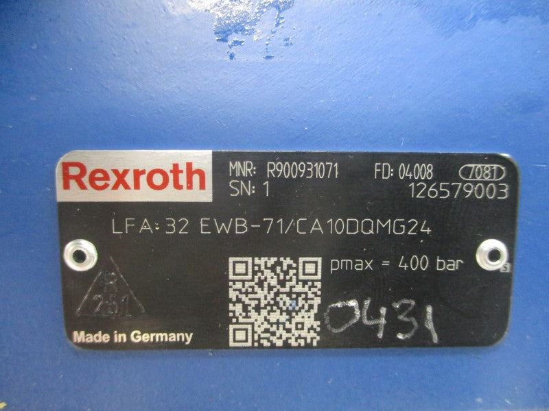 REXROTH R900931071 LFA-32EWB-71/CA10DQMG24 24VDC 0.4A NSNP