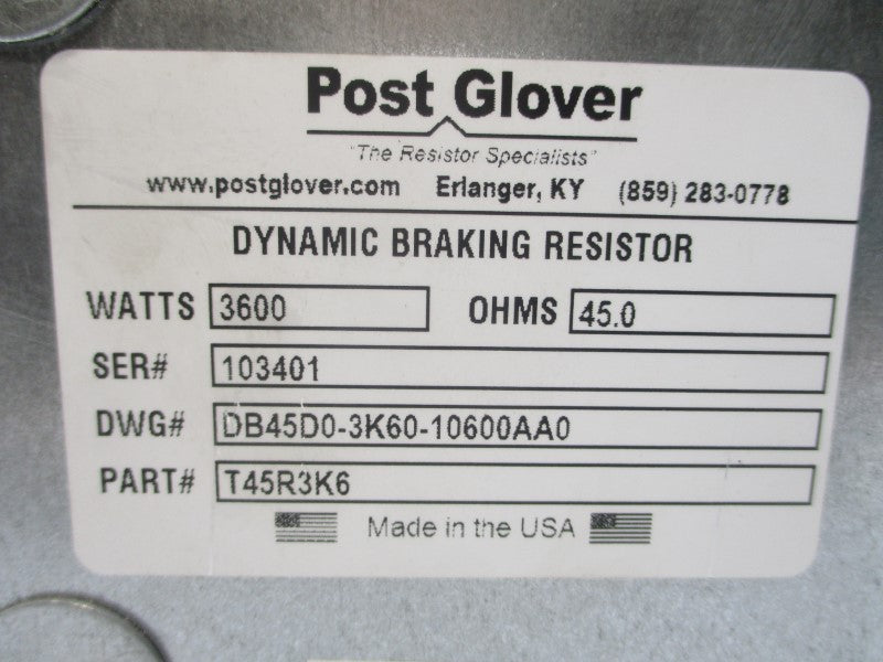 POST GLOVER T45R3K6 DB45D0-3K60-10600AA0 NSNP
