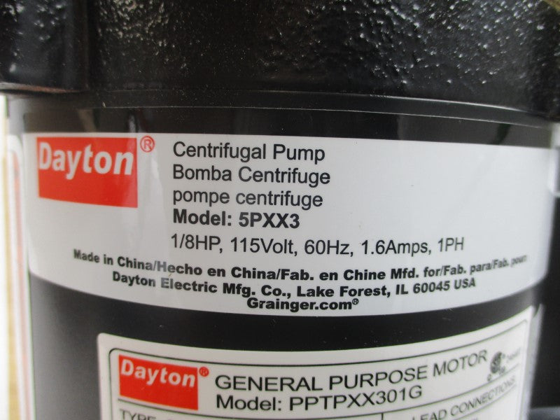 DAYTON 5PXX3 115V 1.6A NSMP