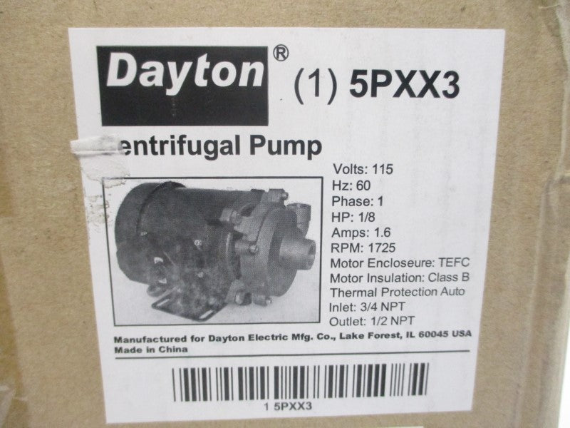 DAYTON 5PXX3 115V 1.6A NSMP